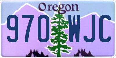 OR license plate 970WJC