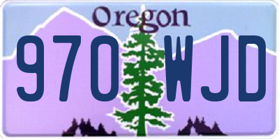 OR license plate 970WJD
