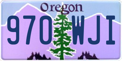 OR license plate 970WJI