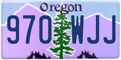OR license plate 970WJJ