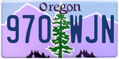 OR license plate 970WJN