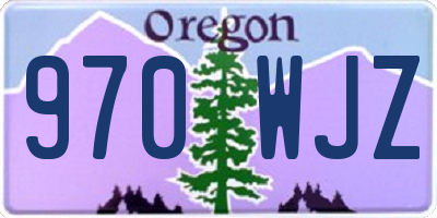 OR license plate 970WJZ