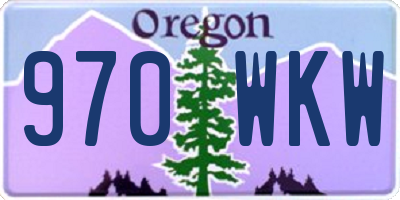 OR license plate 970WKW
