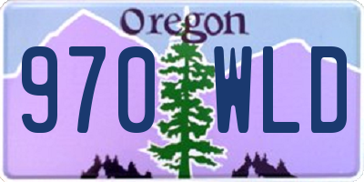 OR license plate 970WLD