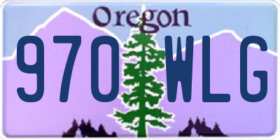 OR license plate 970WLG