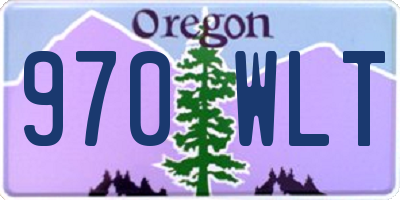 OR license plate 970WLT
