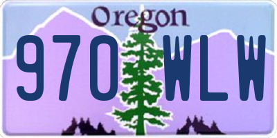 OR license plate 970WLW