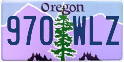 OR license plate 970WLZ