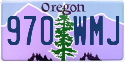 OR license plate 970WMJ