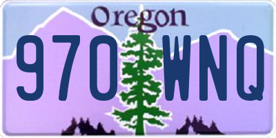 OR license plate 970WNQ