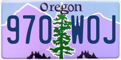 OR license plate 970WOJ