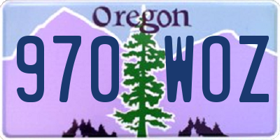 OR license plate 970WOZ