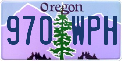 OR license plate 970WPH