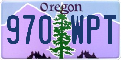 OR license plate 970WPT