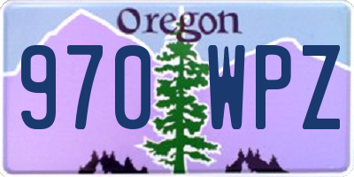 OR license plate 970WPZ