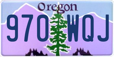 OR license plate 970WQJ