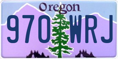OR license plate 970WRJ
