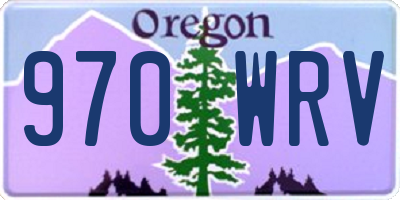 OR license plate 970WRV