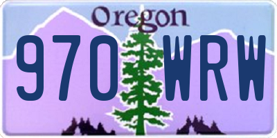 OR license plate 970WRW