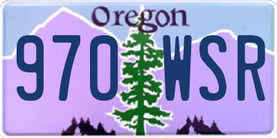 OR license plate 970WSR