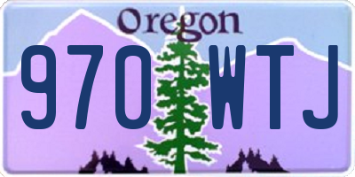 OR license plate 970WTJ