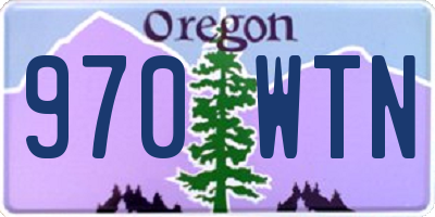 OR license plate 970WTN