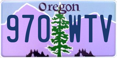 OR license plate 970WTV