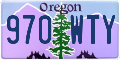 OR license plate 970WTY