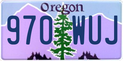 OR license plate 970WUJ