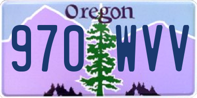 OR license plate 970WVV