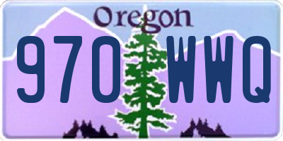 OR license plate 970WWQ