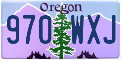 OR license plate 970WXJ