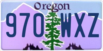 OR license plate 970WXZ