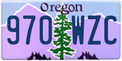 OR license plate 970WZC