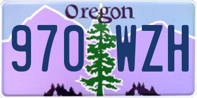 OR license plate 970WZH
