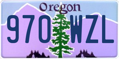 OR license plate 970WZL