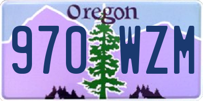 OR license plate 970WZM