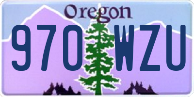 OR license plate 970WZU