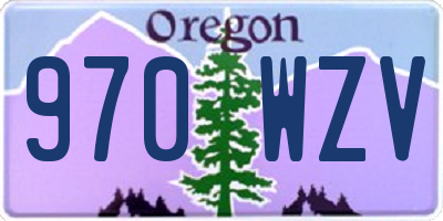 OR license plate 970WZV
