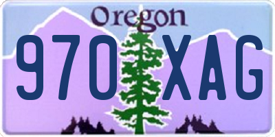 OR license plate 970XAG
