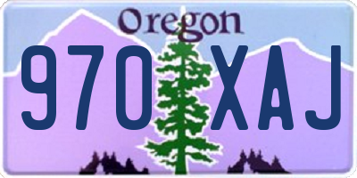OR license plate 970XAJ