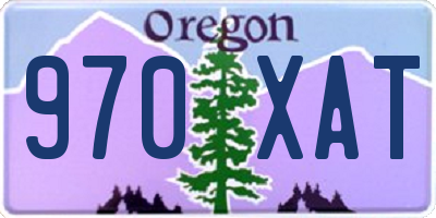 OR license plate 970XAT