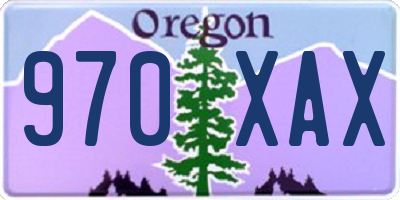 OR license plate 970XAX