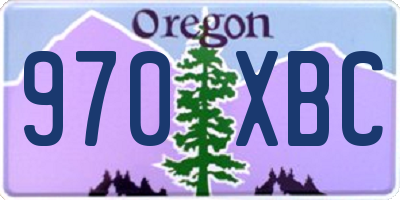 OR license plate 970XBC