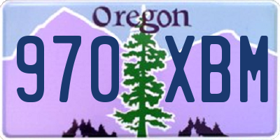 OR license plate 970XBM
