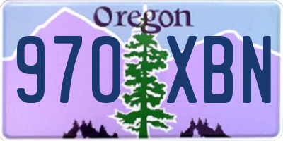OR license plate 970XBN