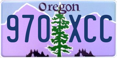 OR license plate 970XCC