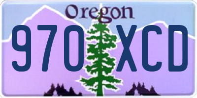 OR license plate 970XCD