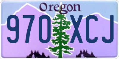 OR license plate 970XCJ