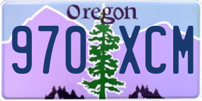 OR license plate 970XCM